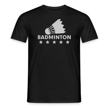 Chemise de sport • Badminton Badminton • Cadeau - T-shirt homme - noir - Devant - AI Model Male 178 light (178cm)