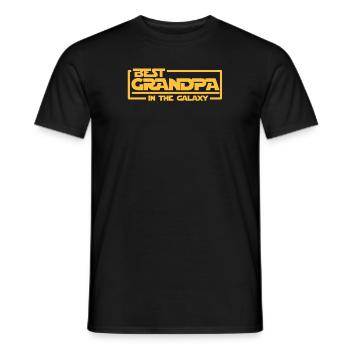 Grandpa Grandpa Galaxy Opi Granddaughter Granddaughter Gift - Men's T-Shirt - black - Front - AI Model Male 178 light (178cm)