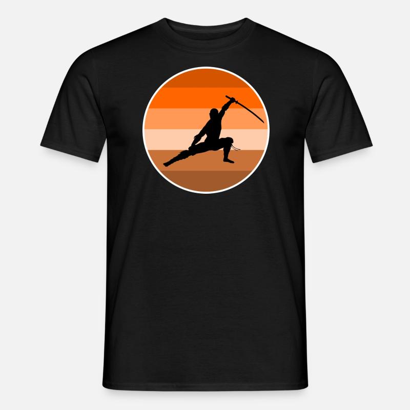 Ninja - Männer T-Shirt - Schwarz
