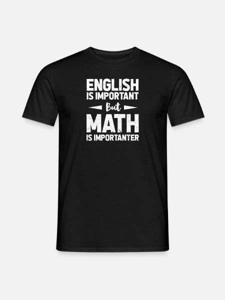 Maths anglais mathématicien cadeau - T-shirt homme - noir