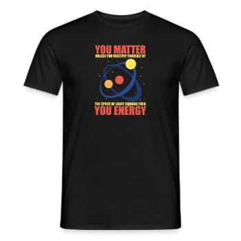 science - T-shirt homme - noir - Devant - AI Model Male 178 light (178cm)