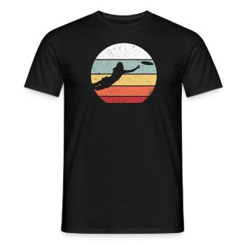 Frisbee Ultimate Disc Golf Disc Golf Sport Gift - Men's T-Shirt - black - Front - AI Model Male 178 light (178cm)