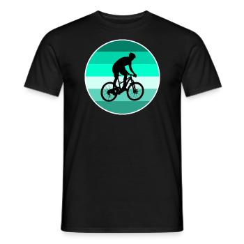 Downhill - Men's T-Shirt - black - Front - AI Model Male 178 light (178cm)