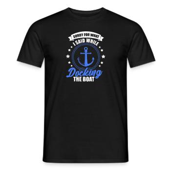 Boot Kapitän Segelboot Motorboot See Geschenk - Männer T-Shirt - Schwarz - Vorne - AI Model Male 178 light (178cm)