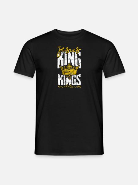 Jesus King of Kings Bible Verse - Men's T-Shirt - black