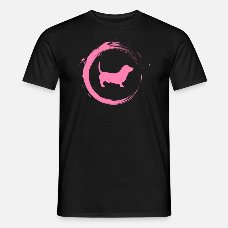 Dackel - Männer T-Shirt - Schwarz