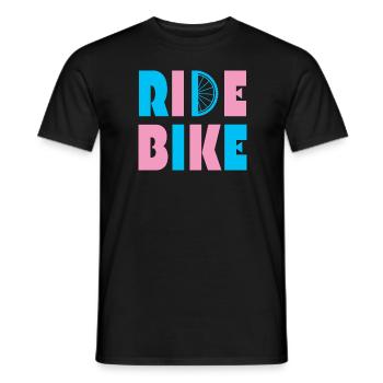 Ride Bike Rim Bike Idée Cadeau Vélo De Montagne - T-shirt homme - noir - Devant - AI Model Male 178 light (178cm)