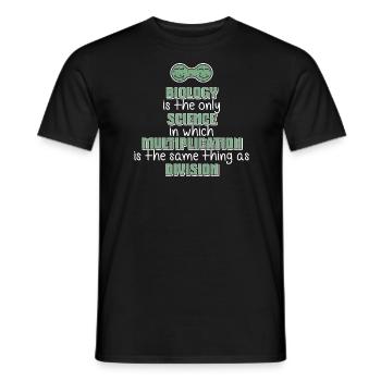 Biologie Science Multiplication Division Gift - T-shirt homme - noir - Devant - AI Model Male 178 light (178cm)