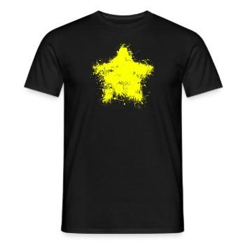 Étoile jaune, tu portes aussi l’étoile en toi - T-shirt homme - noir - Devant - AI Model Male 178 light (178cm)