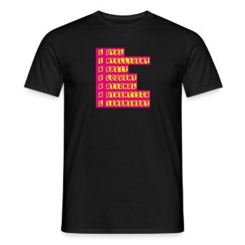 Definition Liberal - FDP JuLis Young Liberals Free - Men's T-Shirt - black - Front - AI Model Male 178 light (178cm)
