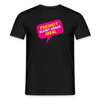 La liberté reste notre idéal - FDP JuLis Liberal - T-shirt homme - noir - Devant - AI Model Male 178 light (178cm)