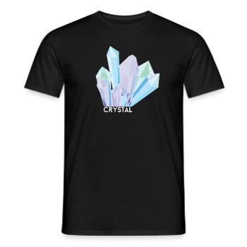 Crystal - Men's T-Shirt - black - Front - AI Model Male 178 light (178cm)