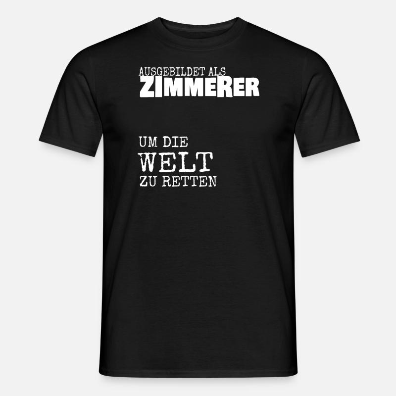 Zimmerer - Männer T-Shirt - Schwarz