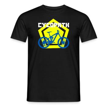 cycopath Funny T-Shirts - Men's T-Shirt - black - Front - AI Model Male 178 light (178cm)