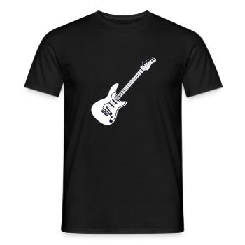 Gitarrist - Gitarre - Männer T-Shirt - Schwarz - Vorne - AI Model Male 178 light (178cm)