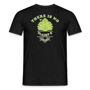 sustainability - Men's T-Shirt - black - Front - AI Model Male 178 light (178cm)