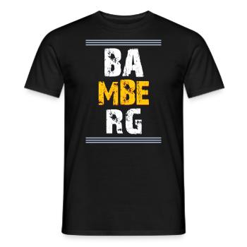 Bamberg an der Regnitz - Männer T-Shirt - Schwarz - Vorne - AI Model Male 178 light (178cm)