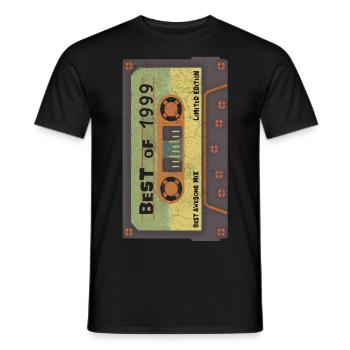 1999 Anniversaire - T-shirt homme - noir - Devant - AI Model Male 178 light (178cm)