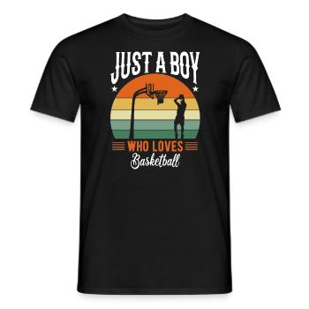 Basketball - Männer T-Shirt - Schwarz - Vorne - AI Model Male 178 light (178cm)