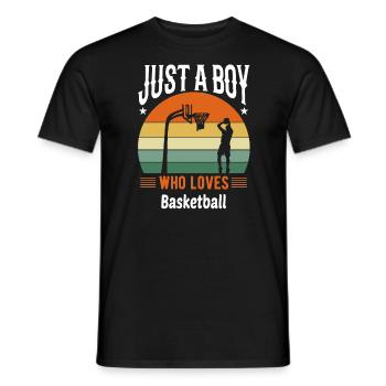 Basketball - Männer T-Shirt - Schwarz - Vorne - AI Model Male 178 light (178cm)