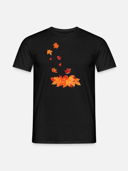Autumn leaves that fall - Men's T-Shirt - black