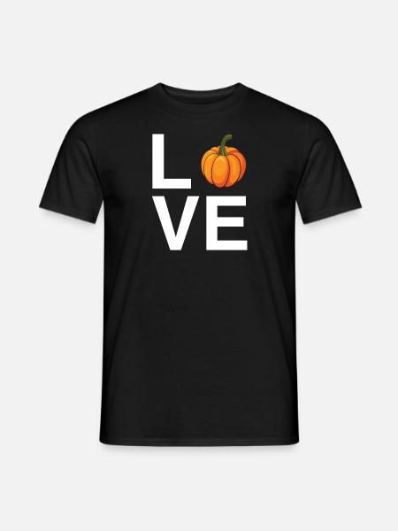 Love Pumpkin - Men's T-Shirt - black