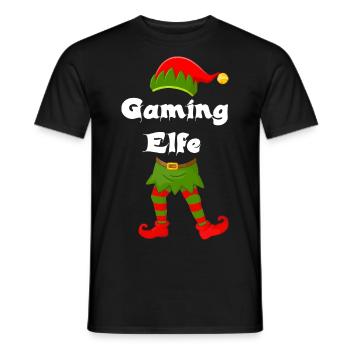 Gaming Elfe - Männer T-Shirt - Schwarz - Vorne - AI Model Male 178 light (178cm)