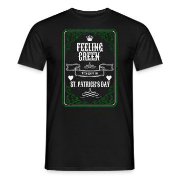 Feelin' Green with Envy le jour de la Saint-Patrick - T-shirt homme - noir - Devant - AI Model Male 178 light (178cm)