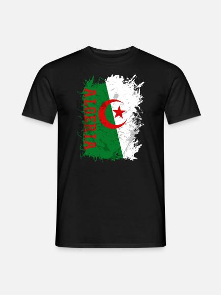 ALGERIE Drapeau | Dzair Algérien Algérienne - T-shirt homme - noir