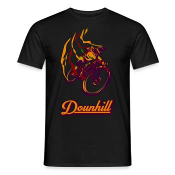 DOUNHILL Fahrrad Mountainbike - Männer T-Shirt - Schwarz - Vorne - AI Model Male 178 light (178cm)