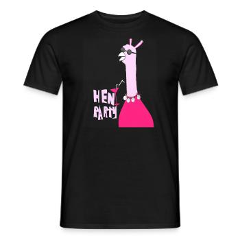 JGA Party Funny Wedding - Men's T-Shirt - black - Front - AI Model Male 178 light (178cm)