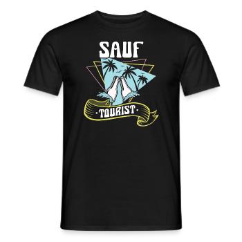 Mallorca Party Humor Spruch Sauf Tourist - Männer T-Shirt - Schwarz - Vorne - AI Model Male 178 light (178cm)