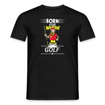 Golf Golf Funny King - Men's T-Shirt - black - Front - AI Model Male 178 light (178cm)