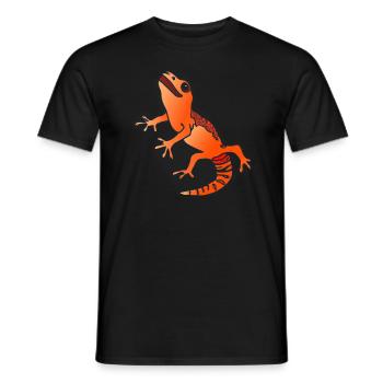 Salamander Gecko Eidechse - Männer T-Shirt - Schwarz - Vorne - AI Model Male 178 light (178cm)