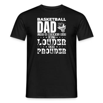 Basketball Dad Dad Dad Gift Idea - Men's T-Shirt - black - Front - AI Model Male 178 light (178cm)