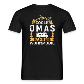 Coole Omas fahren Wohnmobil - Männer T-Shirt - Schwarz - Vorne - AI Model Male 178 light (178cm)