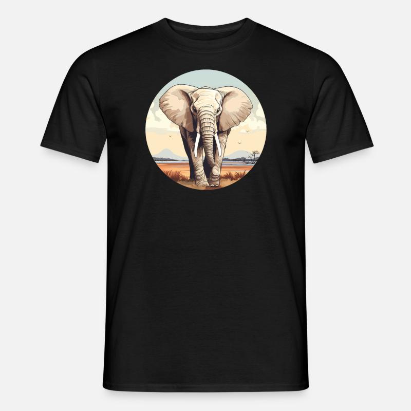 Elephant - Men's T-shirt - black