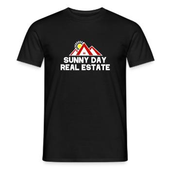 Sunny Day Real Estate Agent Realtor Funny - Men's T-Shirt - black - Front - AI Model Male 178 light (178cm)