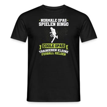 Fußball Opa Trainer Großvater Geschenkidee - Männer T-Shirt - Schwarz - Vorne - AI Model Male 178 light (178cm)