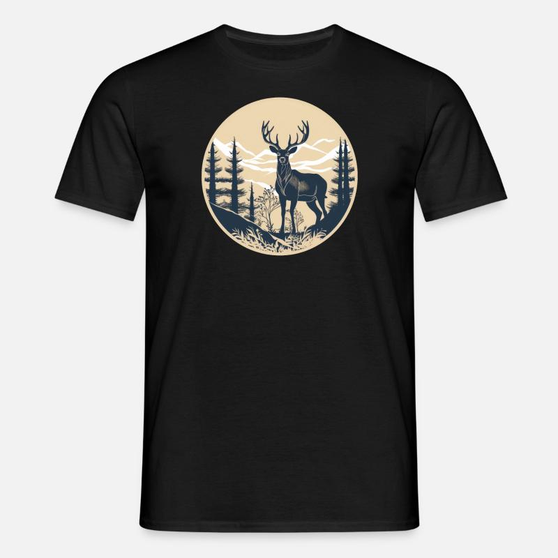 Deer - Men's T-Shirt - black