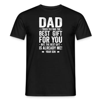 Bester Vater von Sohn Geschwister Teenager Papa Vatertag - Männer T-Shirt - Schwarz - Vorne - AI Model Male 178 light (178cm)