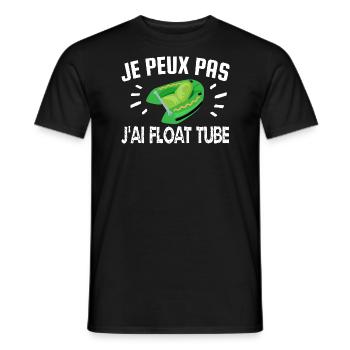 je peux pas j'ai float tube - T-shirt homme - noir - Devant - AI Model Male 178 light (178cm)
