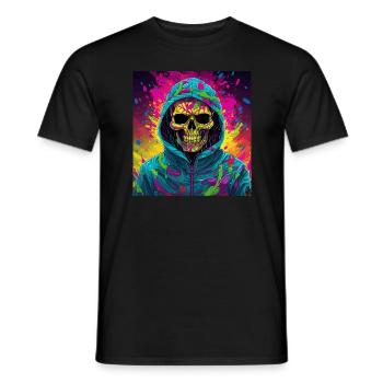 Cooler Skull Totenkopf für deinen coolen Look - Männer T-Shirt - Schwarz - Vorne - AI Model Male 178 light (178cm)