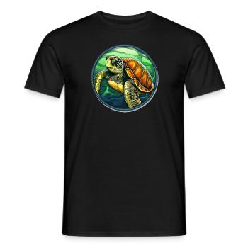 Tortue - T-shirt homme - noir - Devant - AI Model Male 178 light (178cm)