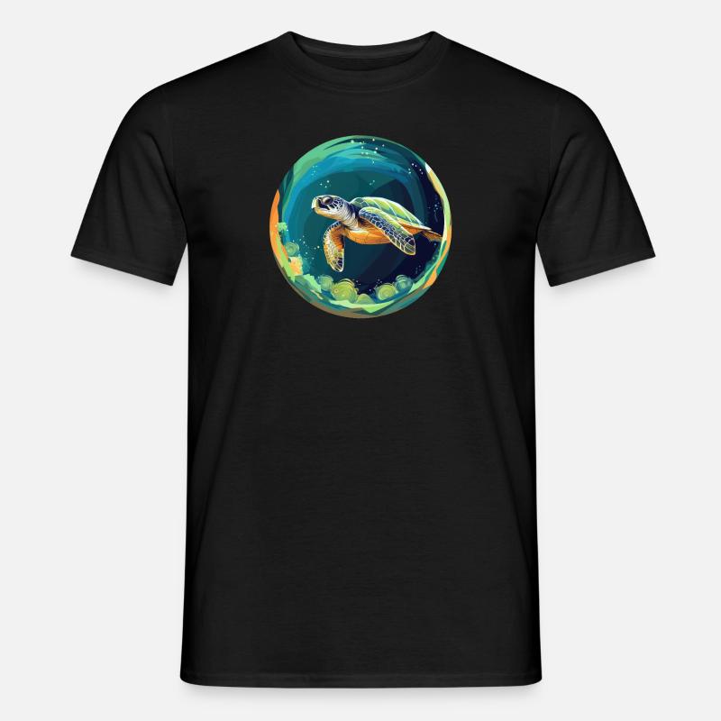Tortue - T-shirt homme - noir