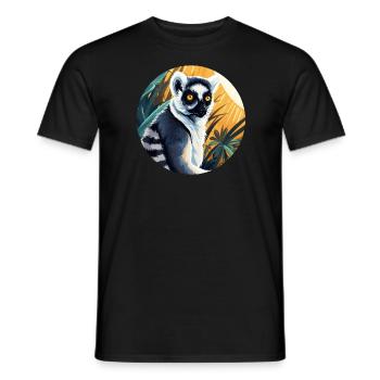 Lémurien - T-shirt homme - noir - Devant - AI Model Male 178 light (178cm)