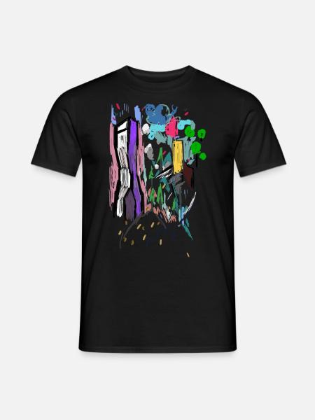 Landscape Impressionistic - Men's T-Shirt - black