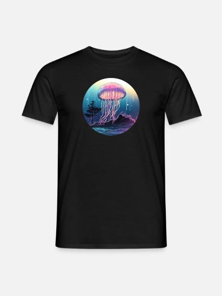 Méduse - T-shirt homme - noir