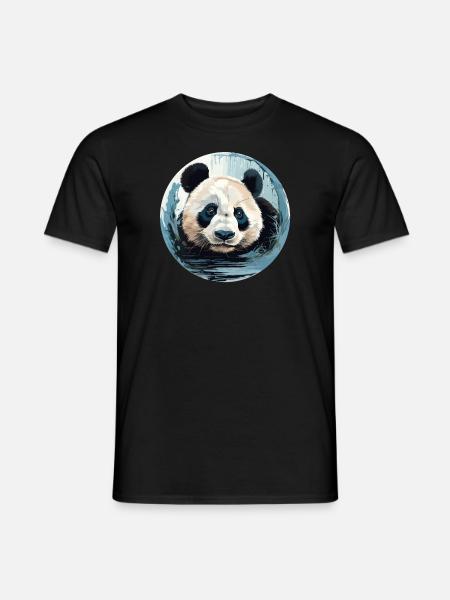 Panda - Men's T-Shirt - black