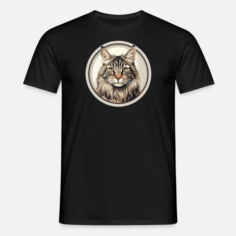 American Bobtail Katze - Männer T-Shirt - Schwarz